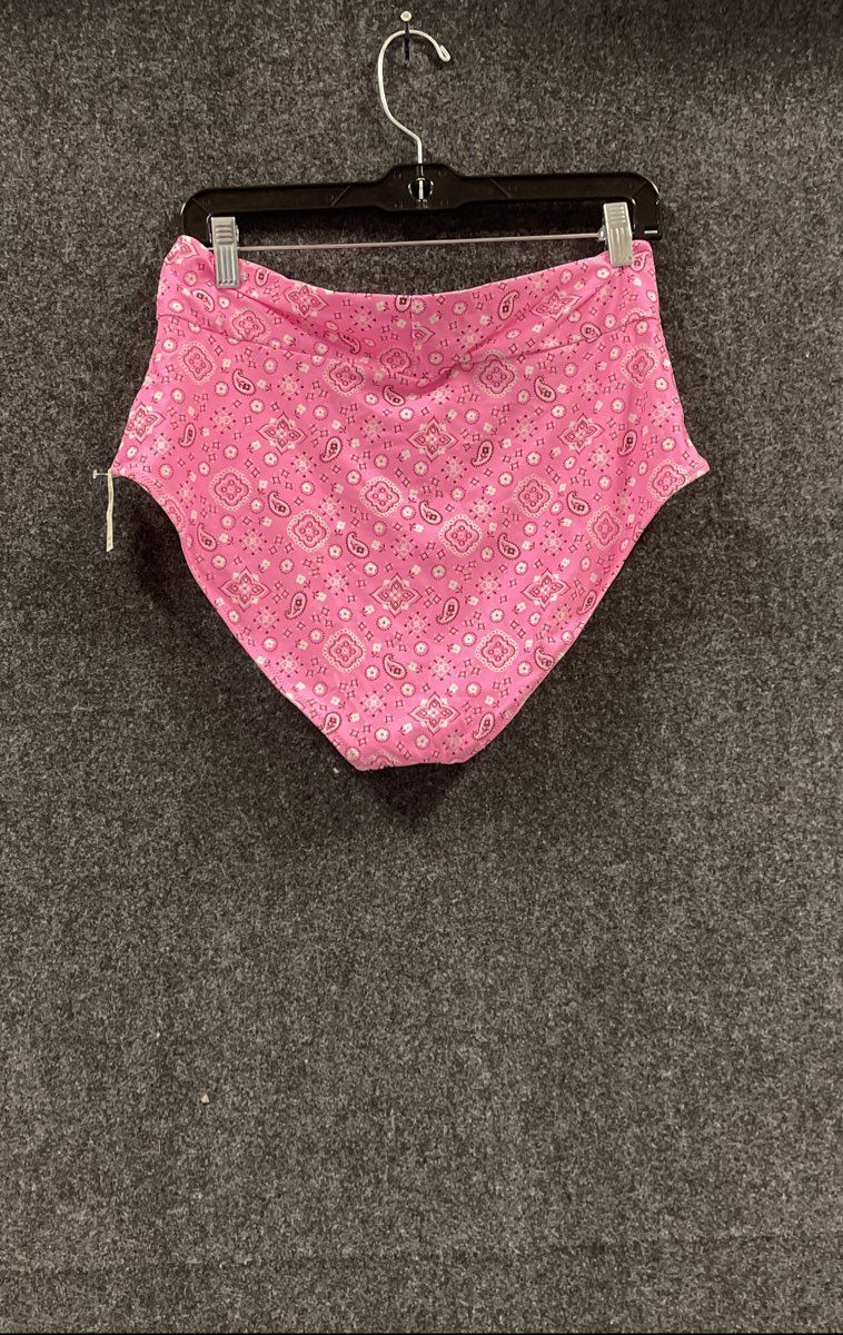 aerie Women's Pink Paisley Bandana Print High Waist Swim Bottoms XL NWT