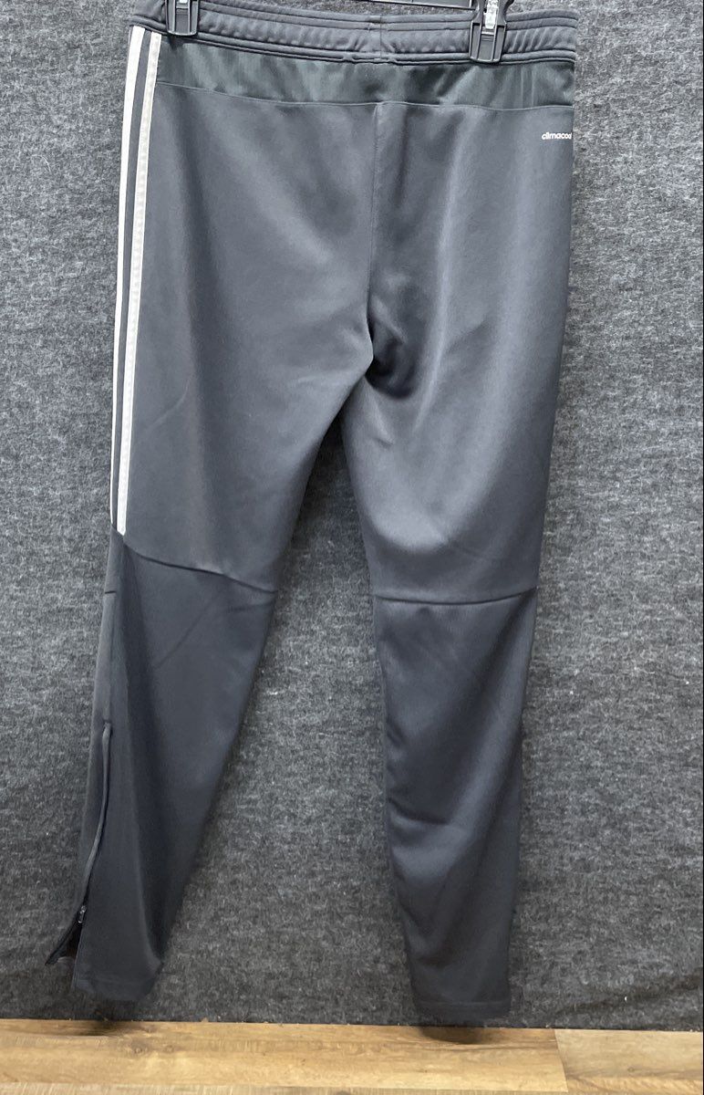 Adidas Men's Tiro Climacool Track Pants Black 3-Stripe Zipper Cuff Sz M