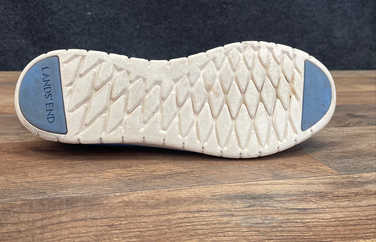 Lands' End Comfort Step Light Blue Slip-On Walking Shoes Women's Size 8.5