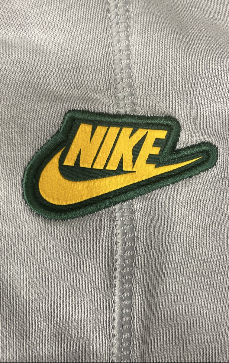 Nike Men's Green Bay Packers Gray Green Colorblock Pullover Hoodie Size XXL