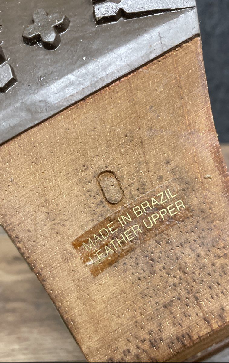 Vintage Y2K Candie's Chunky Wood Clog Heel Sage Green Leather Slides Size 10