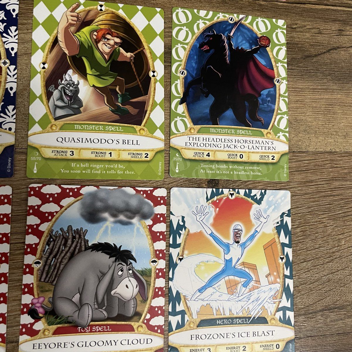 Disney Sorcerers of the Magic Kingdom Card Lot of 24 + Fantasyland Game Board