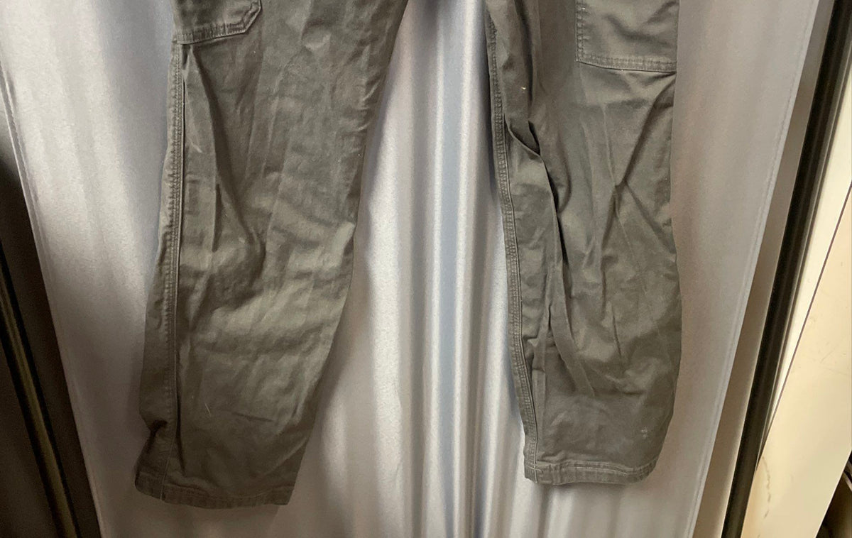 Duluth Trading Co. Women's Curvsetter Utility Carpenter Workwear Pants Gray Sz 4