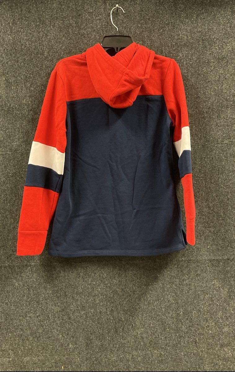Fanatics Washington Wizards Women's Hoodie Red Blue Colorblock Pullover Sz M