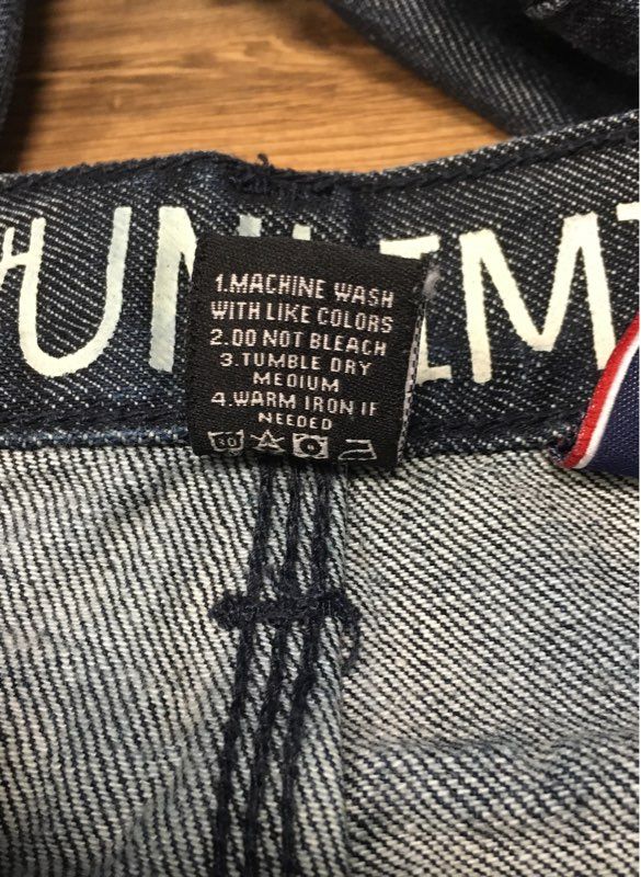 Ecko Unltd Men's Blue Slim Straight Jeans Whiskered Grommet Pocket Sz 36