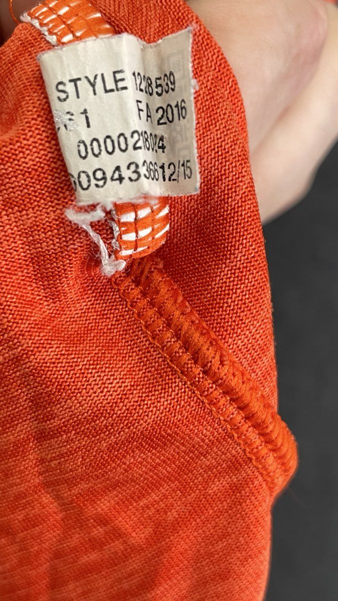 Under Armour Men's Tech Short Sleeve Shirt Orange Heather Gym Workout Loose Sz S