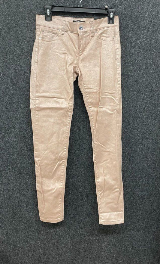 NWT White House Black Market Women's Saint Honoré Skinny Jeans Pink Shimmer 0R