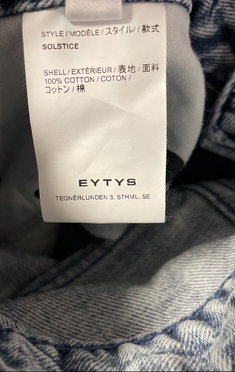 Eytys Women's Solstice Soda Slim Straight Jeans Blue Acid Wash NWT Sz 31x32