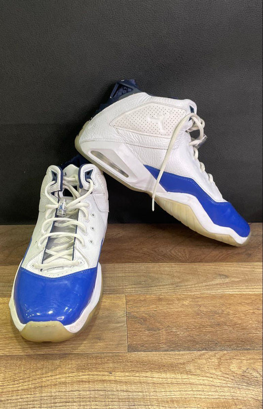 Nike Jordan Dub Zero White Varsity Royal Blue Basketball Shoes Size 13