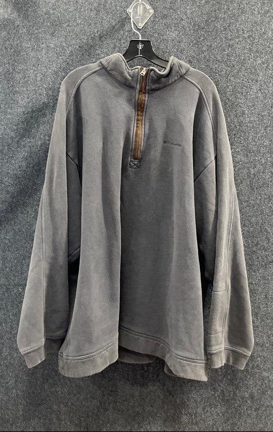 Columbia Men's Grey Hart Mountain II 1/4 Zip Pullover Sweatshirt 4XB Big & Tall