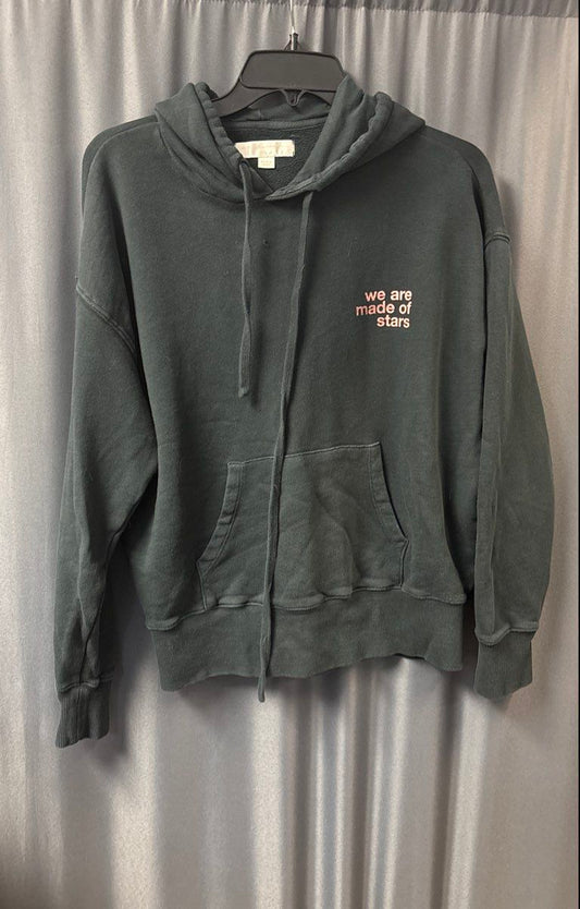 Spiritual Gangster Women's Black We Are Made of Stars Zodiac Hoodie Size XS