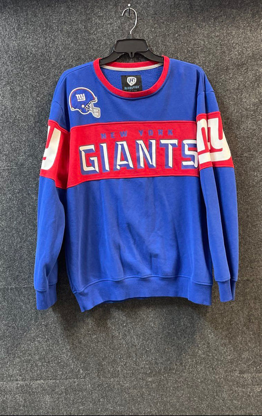 Hands High Men's NFL New York Giants Fleece Crewneck Sweatshirt Blue Sz 3XL