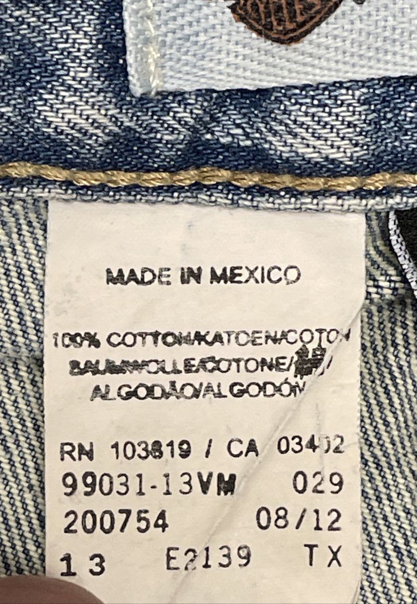 Harley-Davidson Men's Light Wash Straight Leg MotorClothes Jeans 34x34