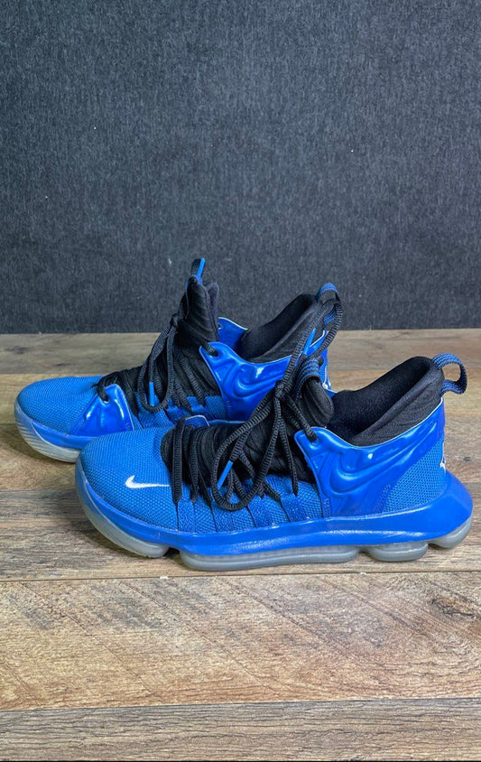 Nike Zoom KD10 Blue Black Youth Basketball Shoes Size 5.5Y