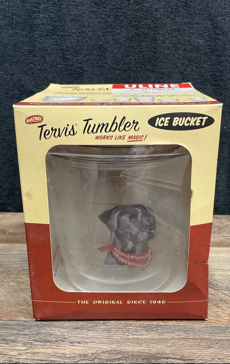 Tervis Tumbler Black Labrador Retriever 2.5qt Ice Bucket With Lid & Tongs NIB