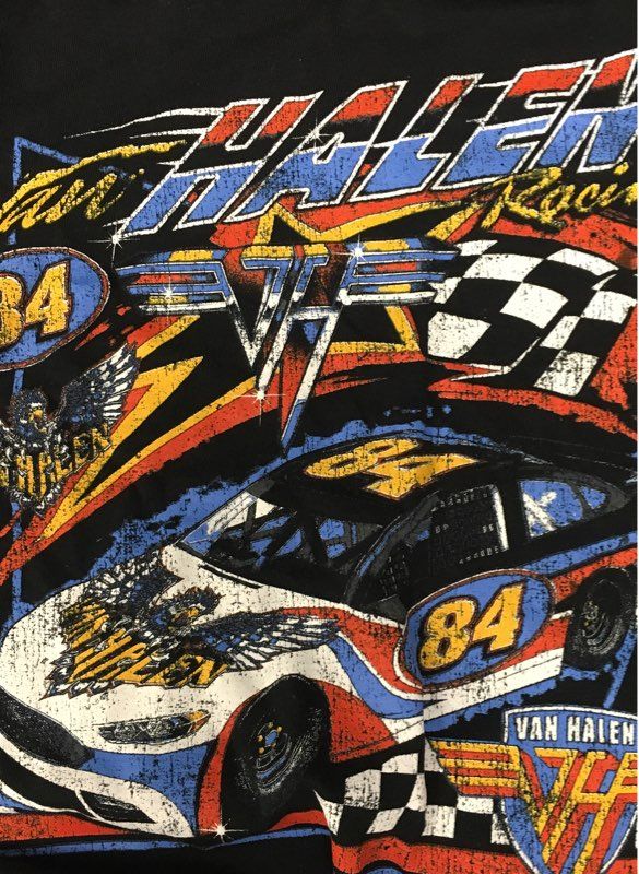 Van Halen Racing 84 Graphic T-Shirt Officially Licensed Black Sz 2XL