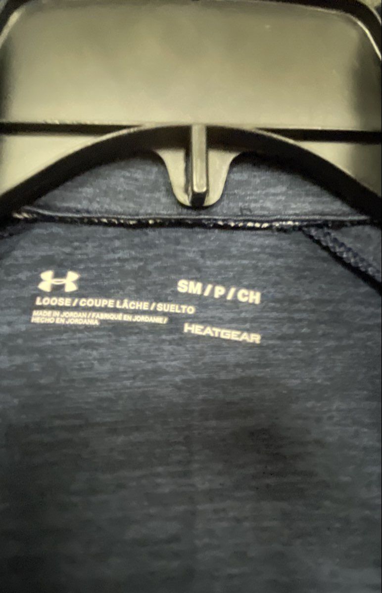 Under Armour Women's Navy Midshipmen 1/4 Zip HeatGear Pullover Blue Heather Sz S