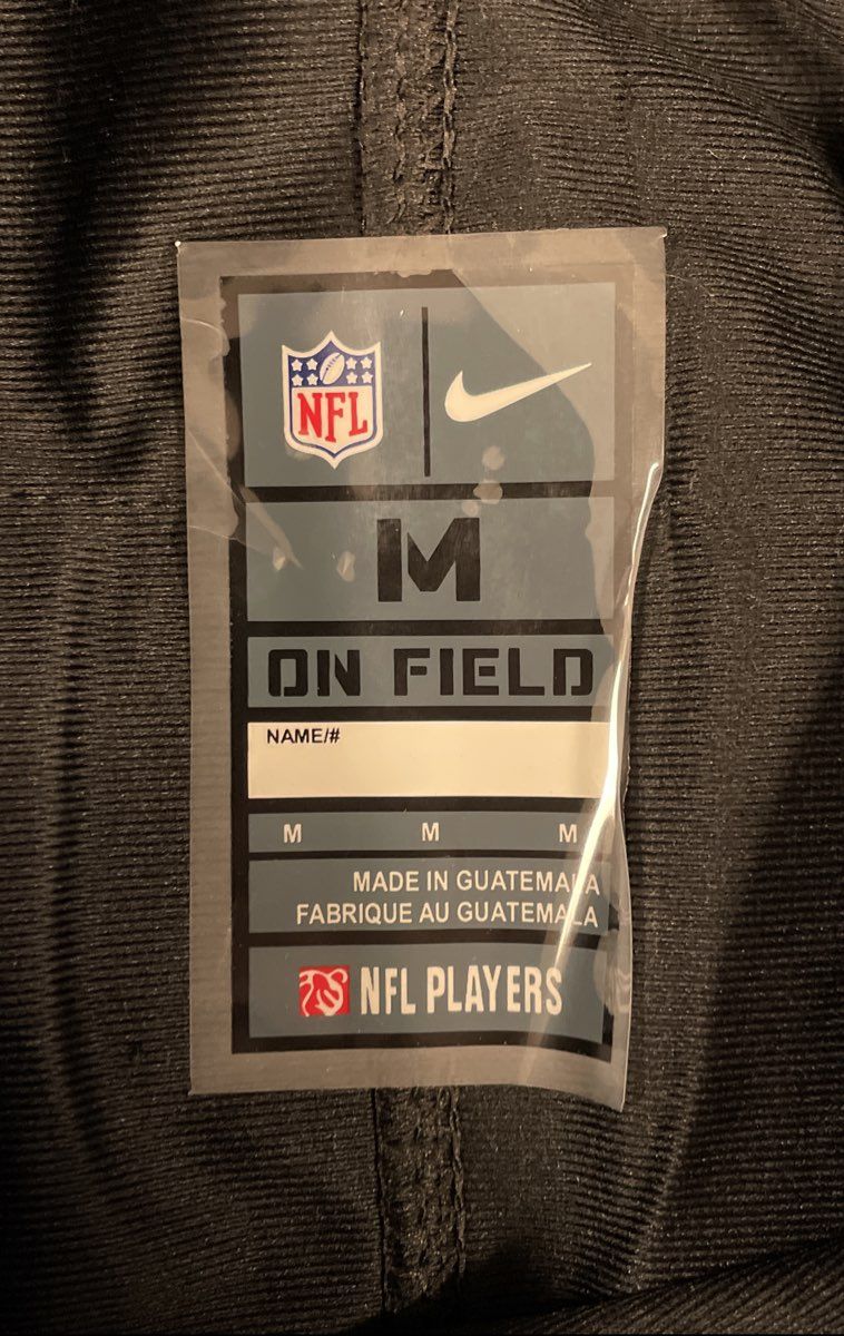 Nike Men's Carolina Panthers Christian McCaffrey #22 Game Jersey Black Sz M