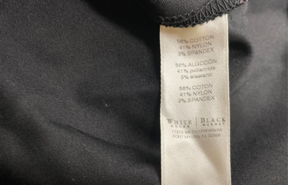 White House Black Market Women's Black Military Style Crest Button Jacket Size 8