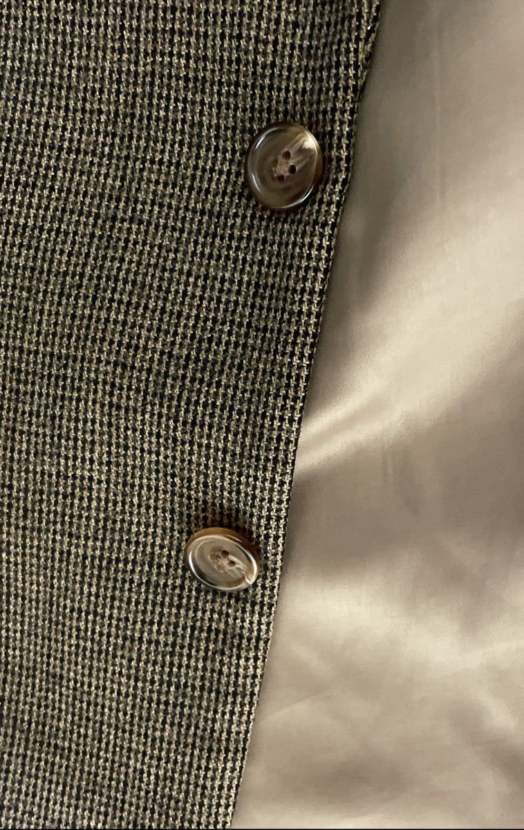 Lauren Ralph Lauren Men's Brown Lambswool Houndstooth Blazer Sport Coat Sz 42R