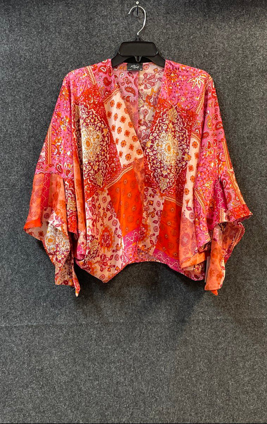 Coastal Bloom Milk & Honey Women's Wellspring Dolman Top Pink Boho Sz M NWT