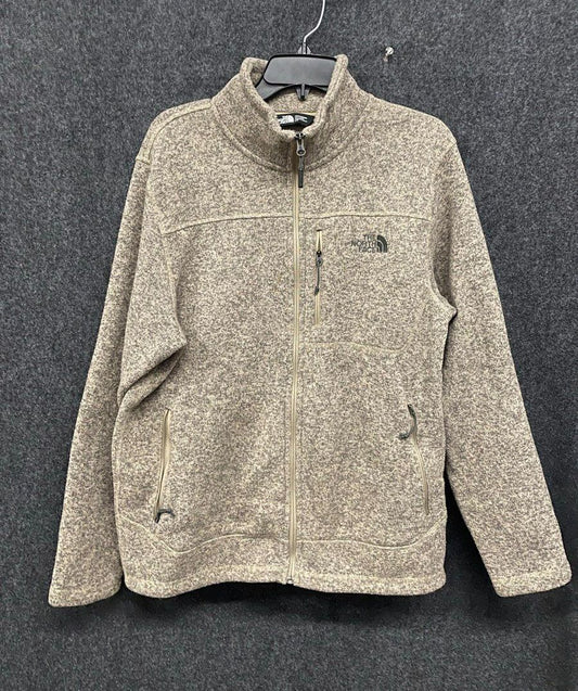 The North Face Men's Gordon Lyons Fleece Jacket Tan Heather Full Zip L