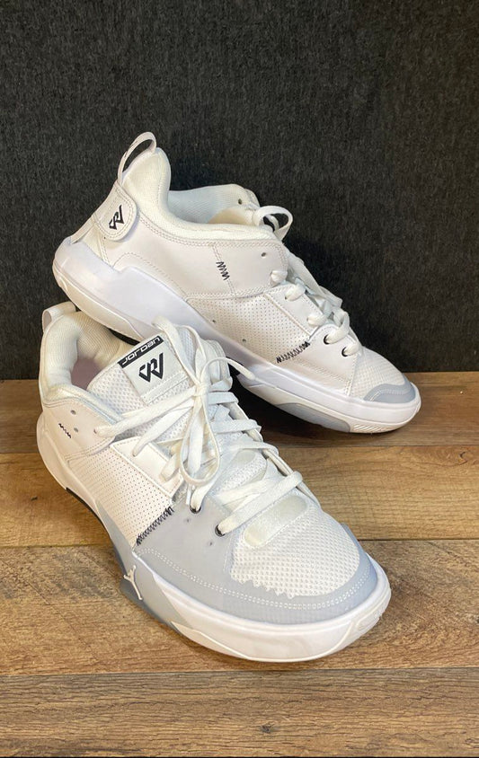 Nike Jordan One Take 5 Russell Westbrook White Wolf Grey Basketball Size 12