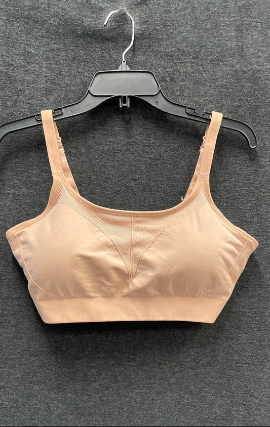 Soma Women's Seamless Ballet Back Wireless Comfort Bra Beige NWT Size XL
