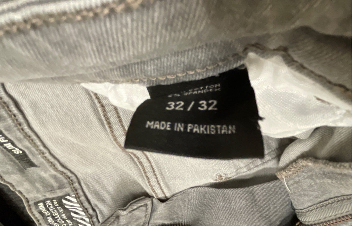 SPARK Men's Premium Denim Slim Fit Gray Studio Collection Jeans Size 32x32