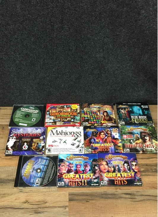Mahjongg Jeopardy! Amazing Adventures PC CD-ROM 11 Game Lot Casual Puzzle