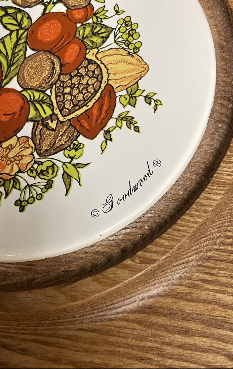 Vintage Goodwood Floral Harvest Domed Tray