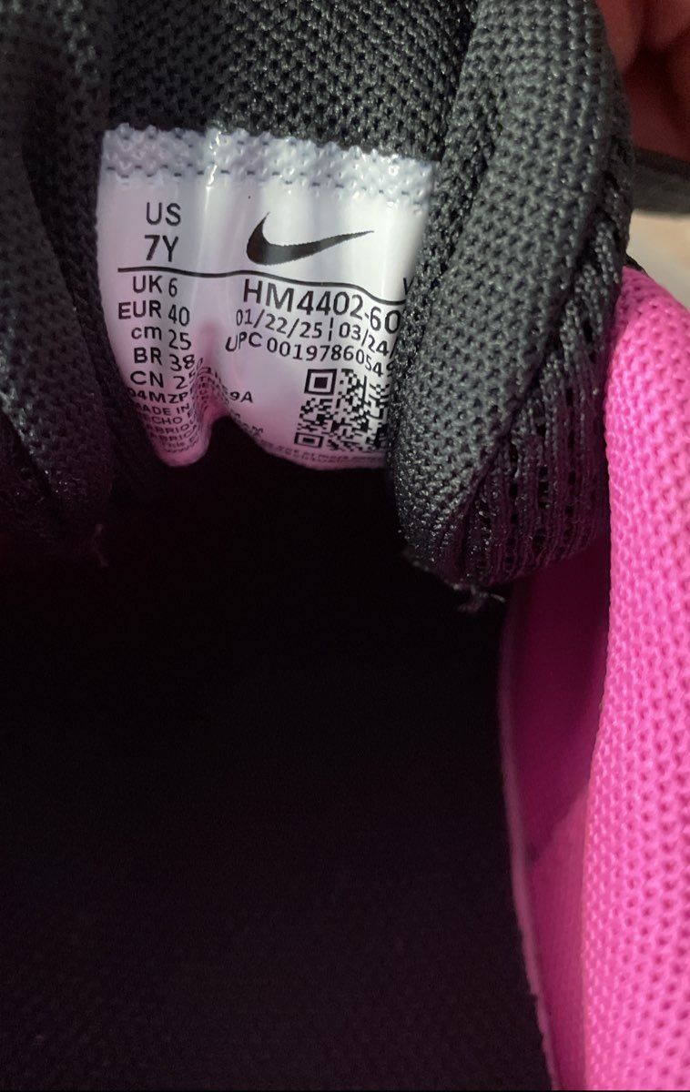 Nike Downshifter 13 Pink Black White Youth Running Shoes Size 7Y