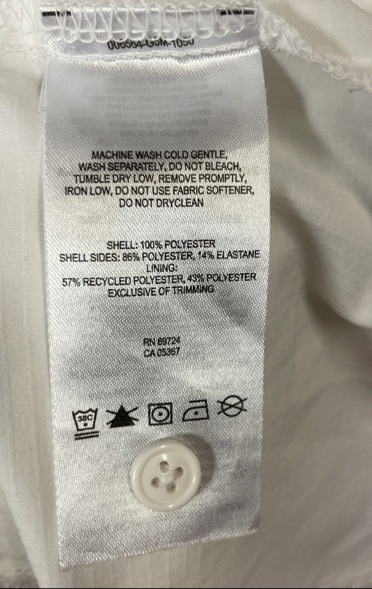 Columbia Women's White Omni-Shade Long Sleeve Button Up Hiking Shirt Sz XL