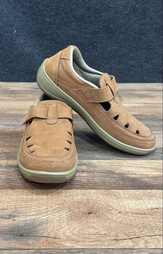 Orthofeet Chattanooga 896 Brown Leather Walking Shoes Women's Size 6.5 B