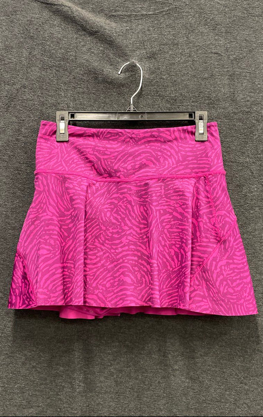 Athleta Women's Ace Printed 13.5" Tennis Skort Pink Purple Animal Print Size S