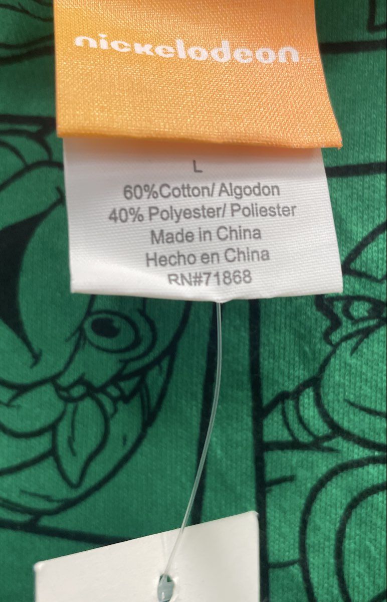 Teenage Mutant Ninja Turtles TMNT Reversible Tank Top Nickelodeon Sz L