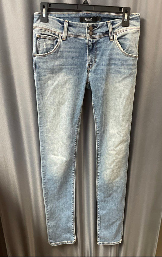 Hudson Women's Beth Baby Boot Skinny Jeans Light Wash Flap Pocket Sz 26