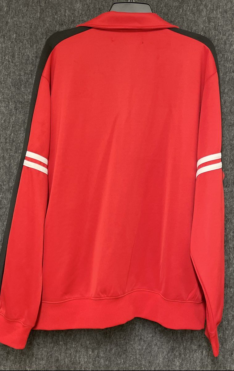 Hudson Men's Red Track Jacket Colorblock Striped Full Zip NWT Sz 3XL