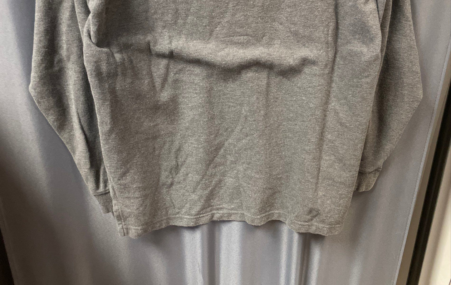 L.L. Bean Men's Gray Long Sleeve Polo Shirt 100% Cotton Knit Regular Sz M