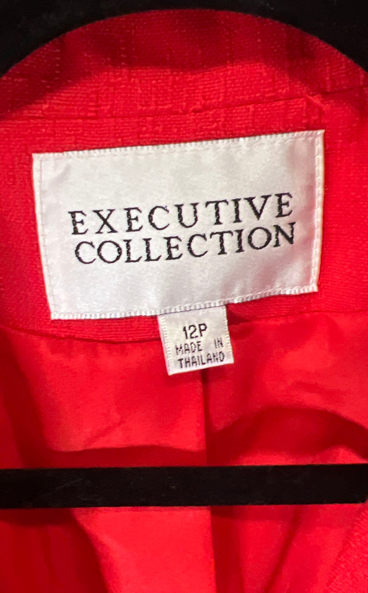 Vintage 90s Executive Collection Women's Red Short Sleeve Blazer Jacket Sz 12P