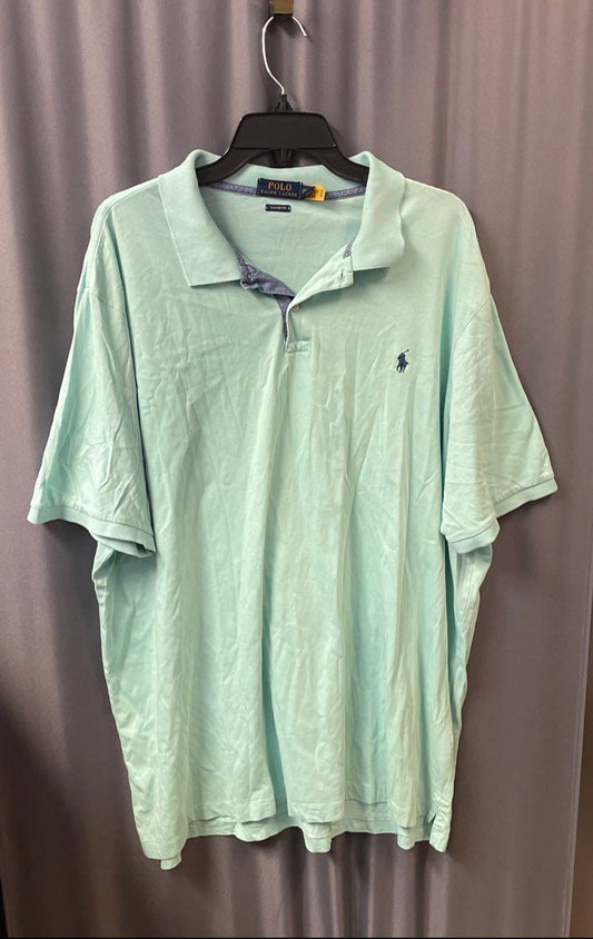 Polo Ralph Lauren Men's Classic Fit Polo Shirt Aqua Short Sleeve Sz XXL