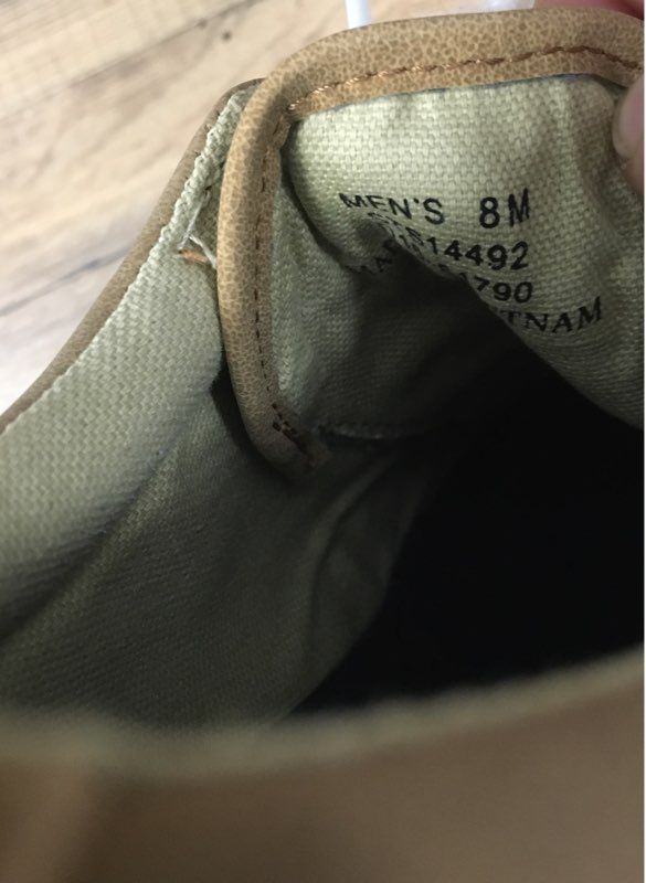 Sperry Top-Sider Captain's CVO Tan Canvas Sneakers Men's Size 8