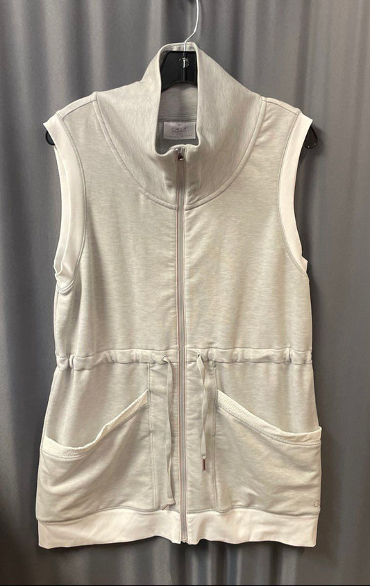 CALIA by Carrie Underwood Women's Gray Long Workout Vest Limited Edition Sz L