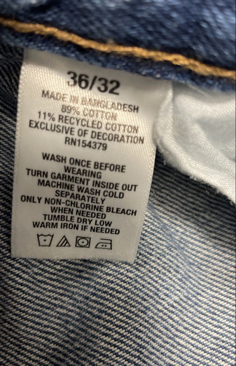 Aeropostale Men's Relaxed Taper Jeans Blue Raw Hem Sz 36x32 NWT