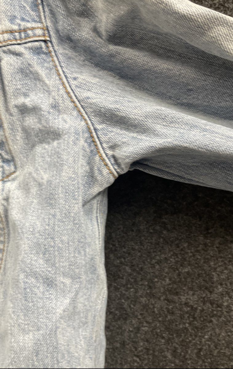 Vintage Y2K Steve & Barry's Men's Jean Jacket Light Wash Blue Trucker XL