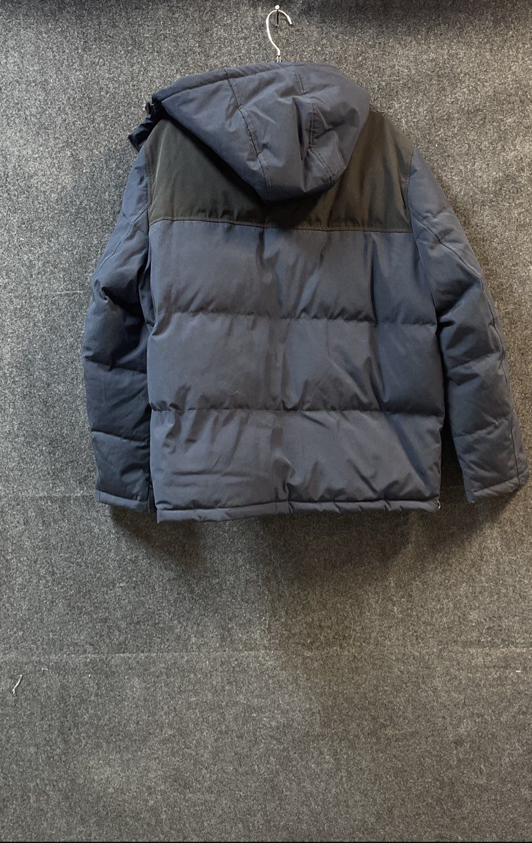 Levi's Men's Blue Black Arctic Cloth Hooded Sherpa Lined Puffer Jacket Size XL