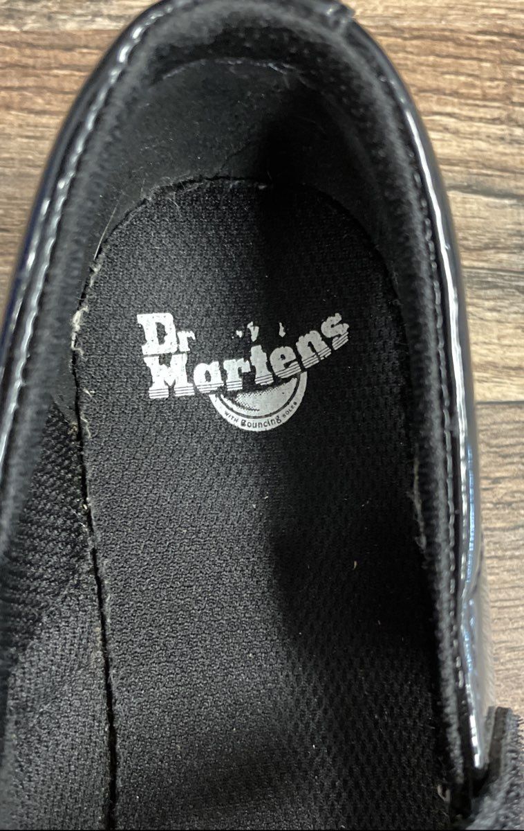 Dr. Martens Maccy II J Black Patent Leather Mary Jane Junior Shoes Size US 3