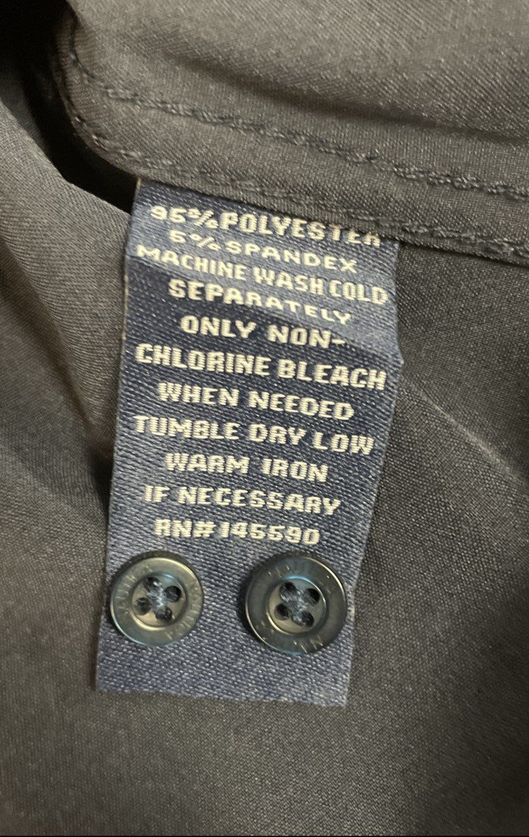 Nautica Men's Performance Dress Shirt Gray Stretch NWT Size M 15-15.5 34/35