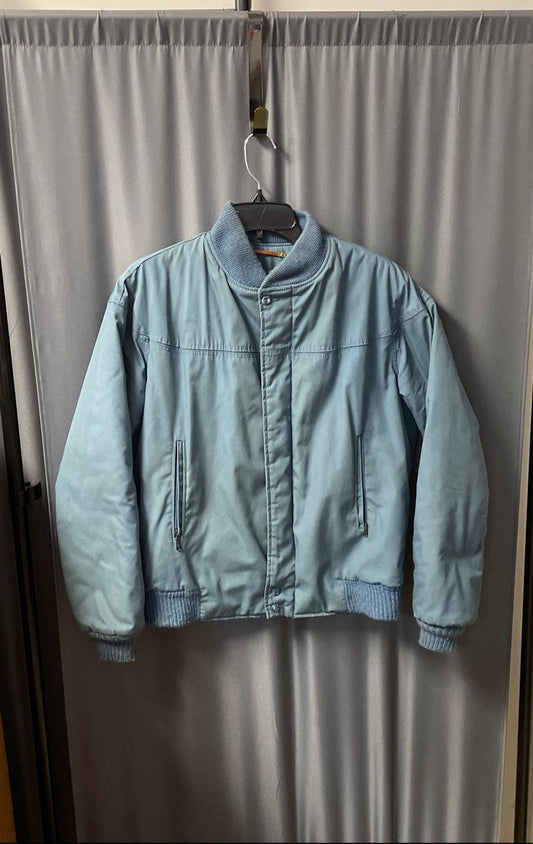 Vintage 70s Varsity by Catalina Blue Quilted Lined Derby Jacket Sz 38 USA