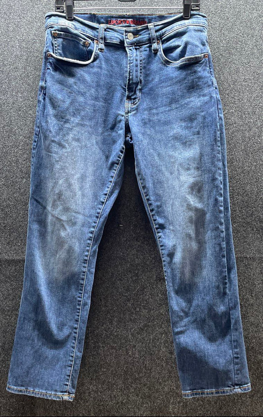 Lucky Brand Women's 223 Straight Leg Blue Jeans Medium Wash Sz 32x30